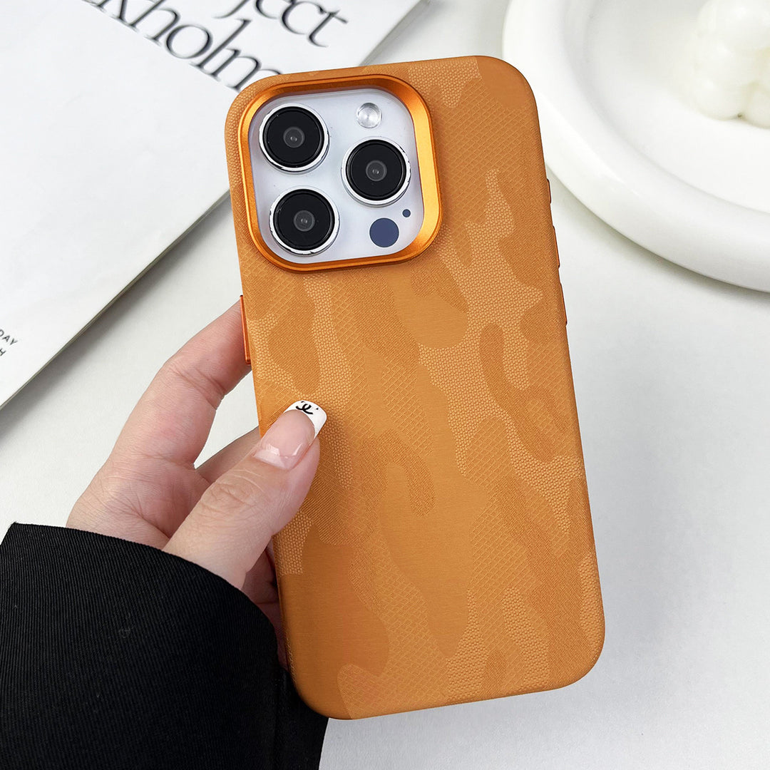 Applicable Fiber Camouflage Magnetic Phone Case