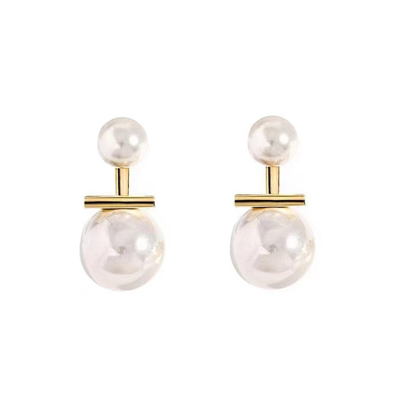 Silver Needle Light Luxury Minority Pearl Earrings For Women