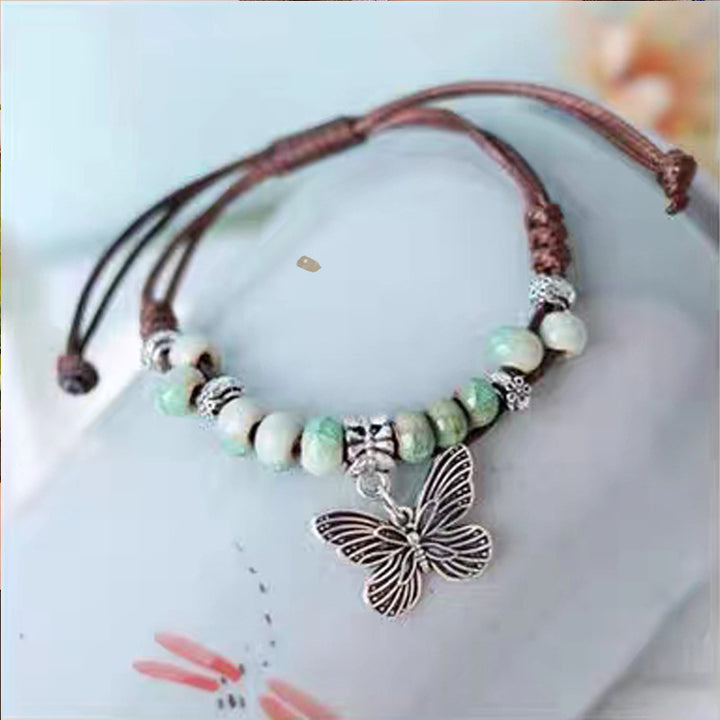 National Style Artistic Ceramics Bracelet Female Ethnic Style