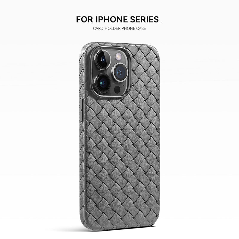 Woven Pattern Phone Case Breathable Heat Dissipation Drop-resistant Protective Cover