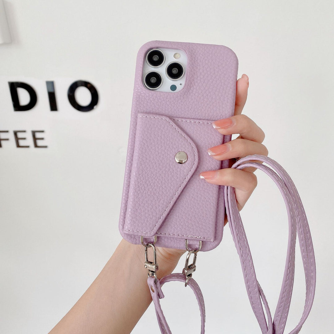 Japanese And Korean Card Holder Crossbody Phone Case