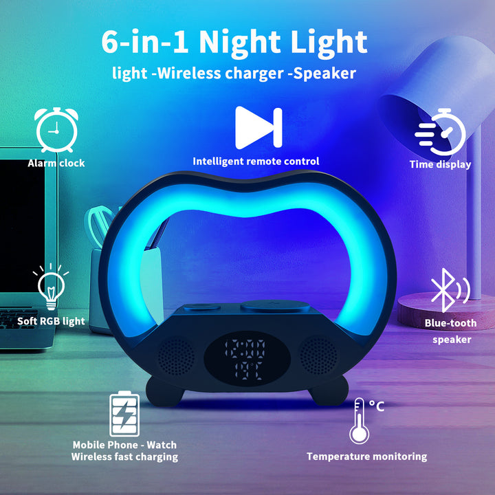 Încărcător inteligent de la telecomandă Smart Bluetooth Ambience Light Multi-Funcction Wireless