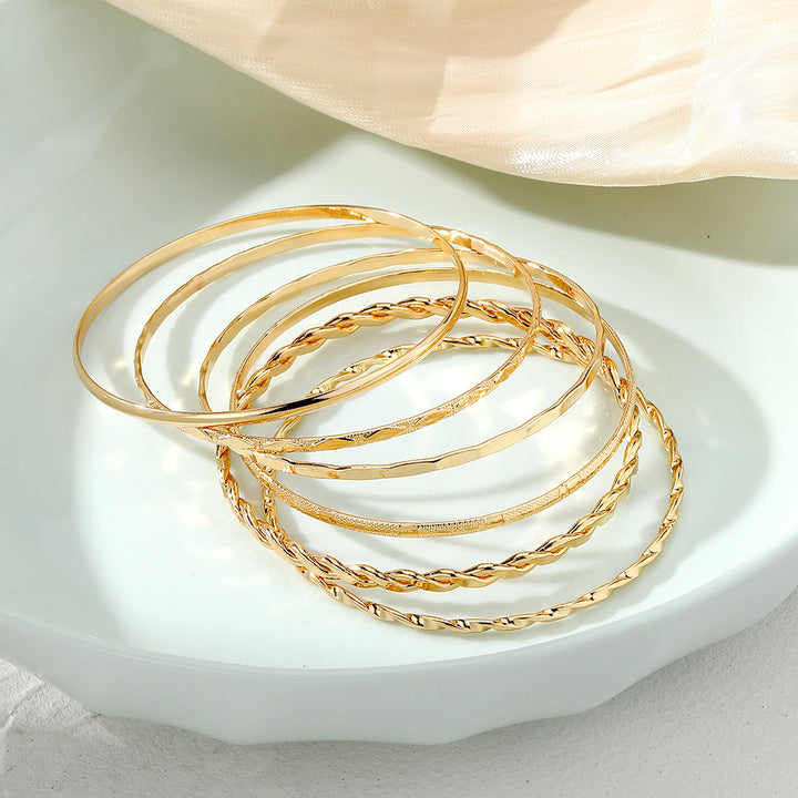 Brățară cu lanț de metal boem pentru femei Geometric Gold Culoare Groasă Link Link Link Bangle feminin Bijuterii de modă