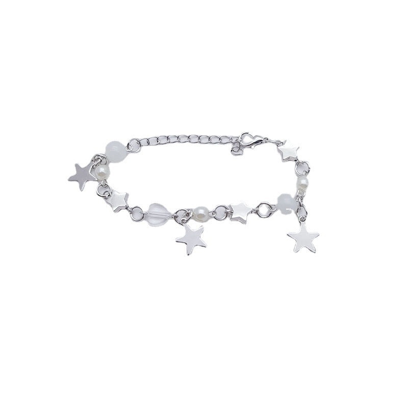 Wind Beaded Five-pointed Star Pendant Bracelet All-match Jewelry