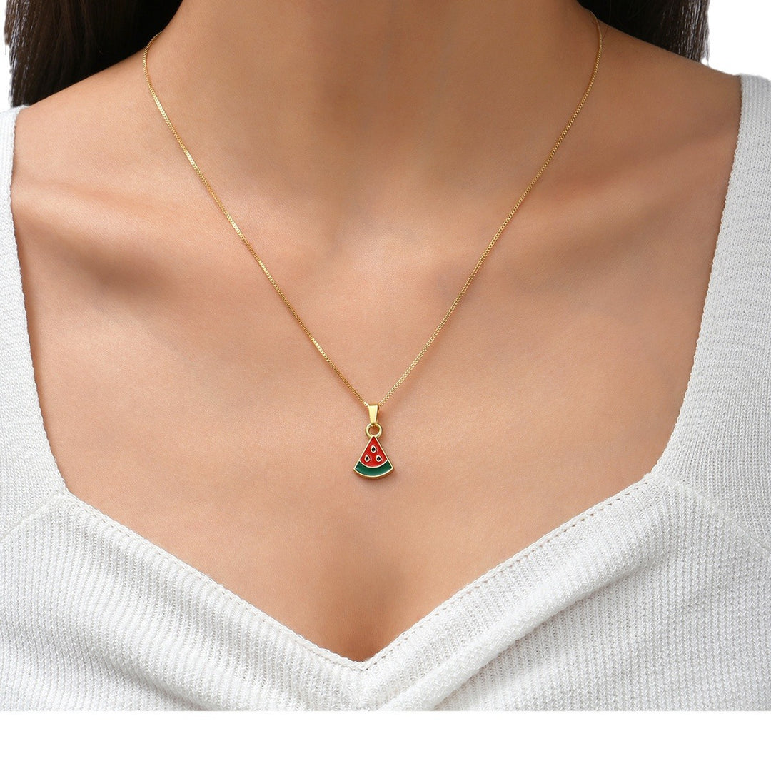 Simple Avocado Pendant Necklace For Women