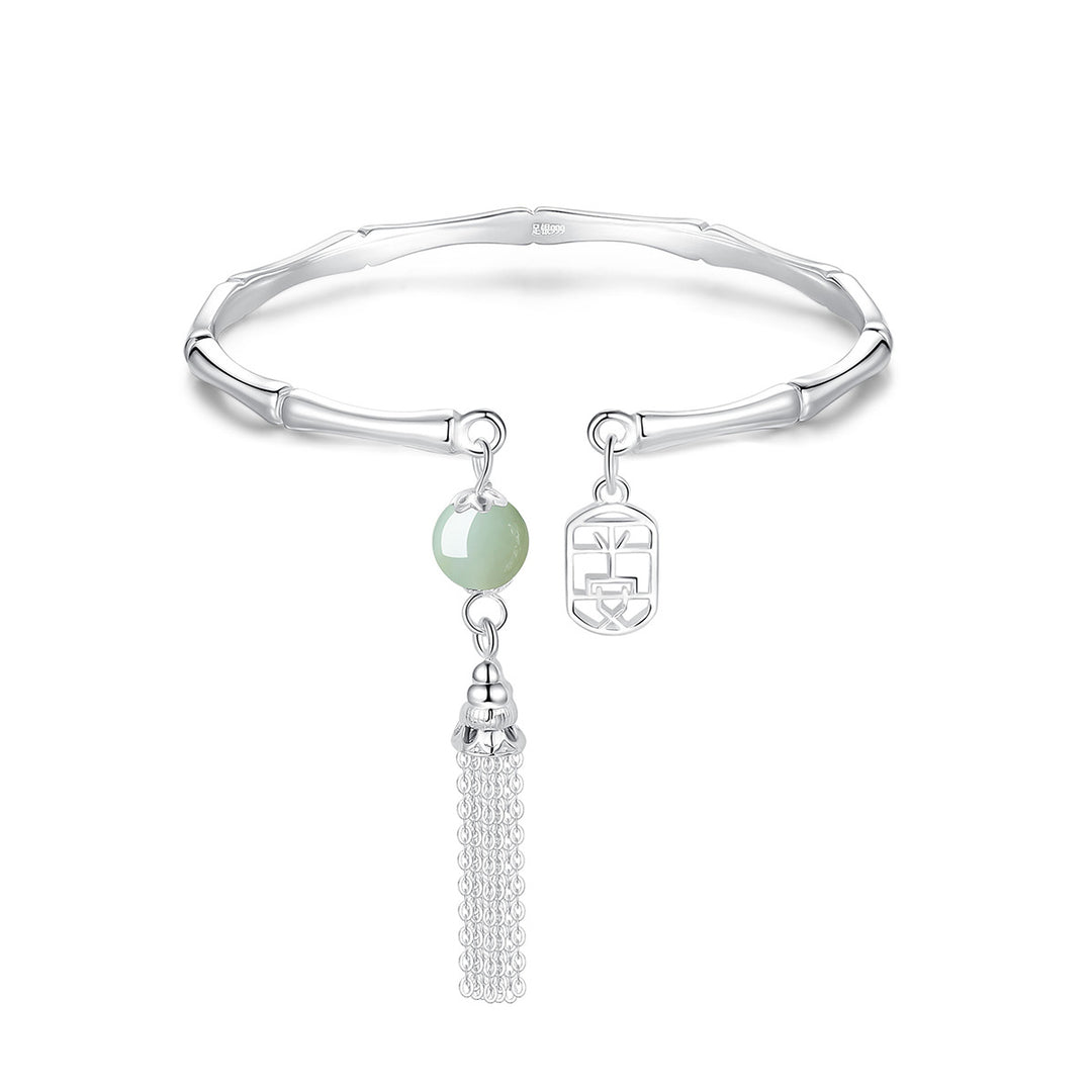 Pure Silver Design Safe Tassel Opening Hand