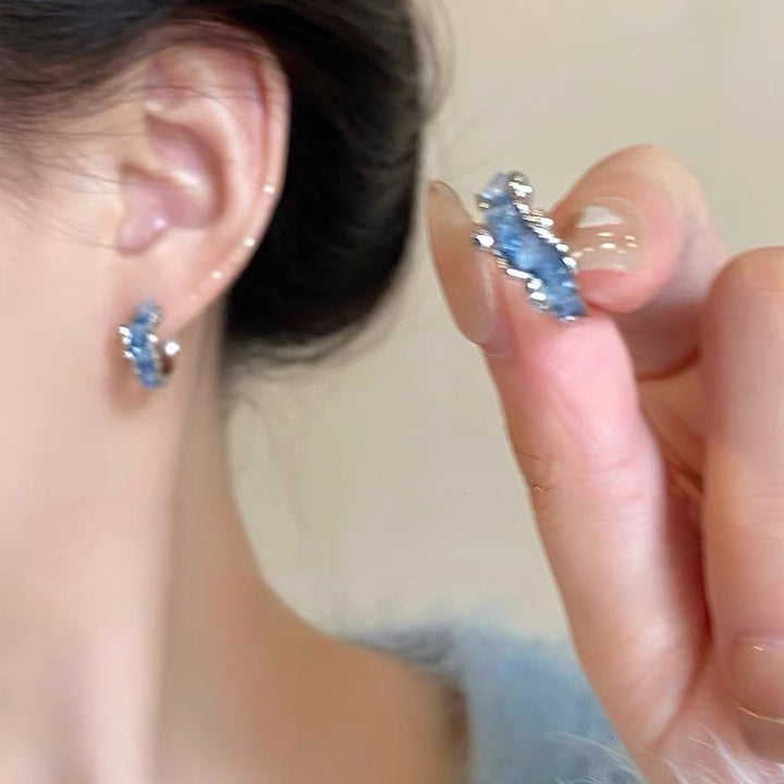 Irregular Crystal Female Minority Design Earrings