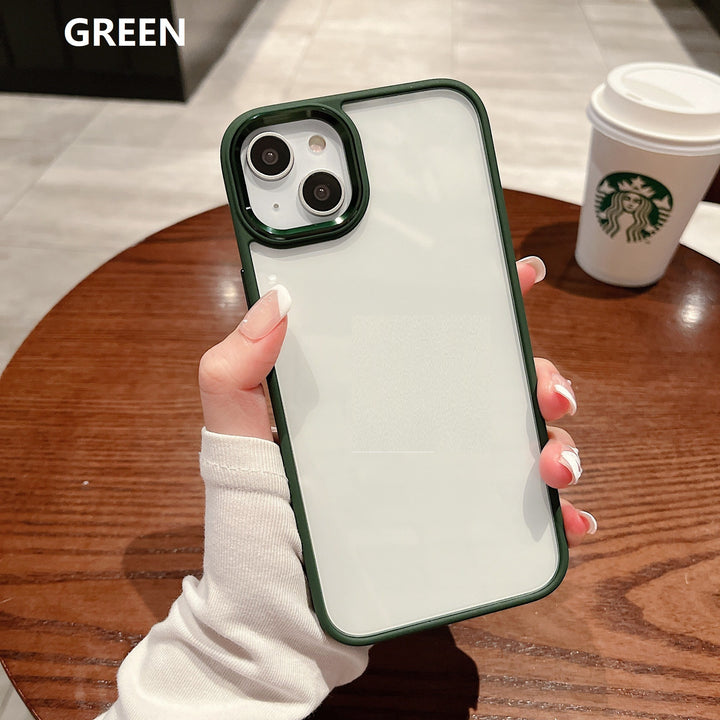 New Lens Anti-fall Skin Feeling Protective Cover Metal Phone Case