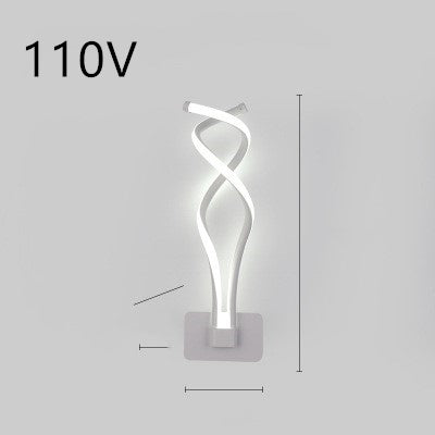 Lampa de perete cu LED -uri nordic lampa noptieră pentru dormitor minimalist