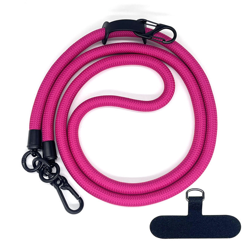 10 mm Climbing Rope Telefon mobil Garnitură Lankard Garnitură reglabilă Crossbody Telefon mobil curea cu Curea de cameră cu curea de cameră anti-pierdere a gâtului