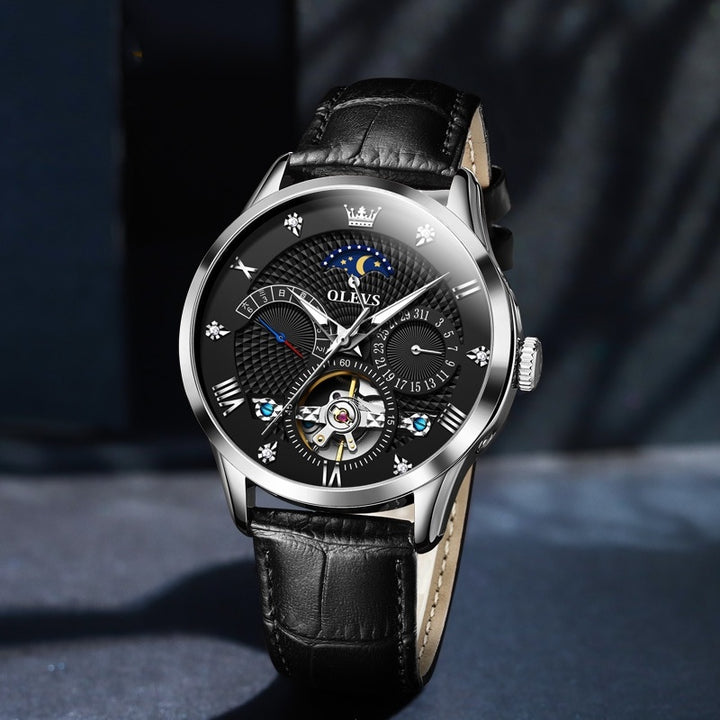 Multifunctional Luminous Hollow Flywheel Automatic Mechanical Watch