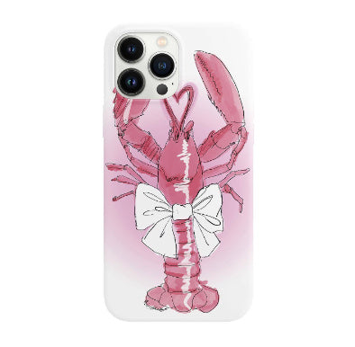 Niche Sweet Cool Lobster Film Phone Case Cover