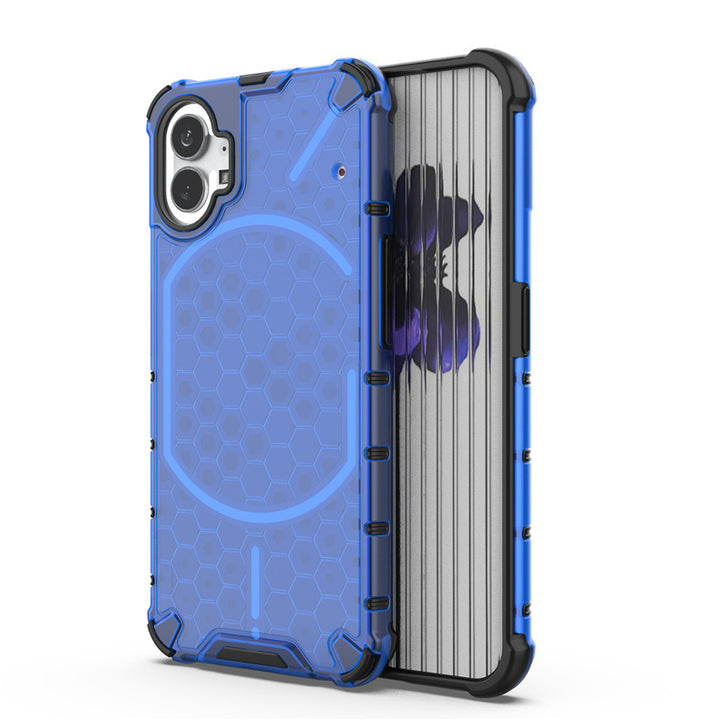 Honeycomb Drop-resistant Phone Case Transparent Creative Armor