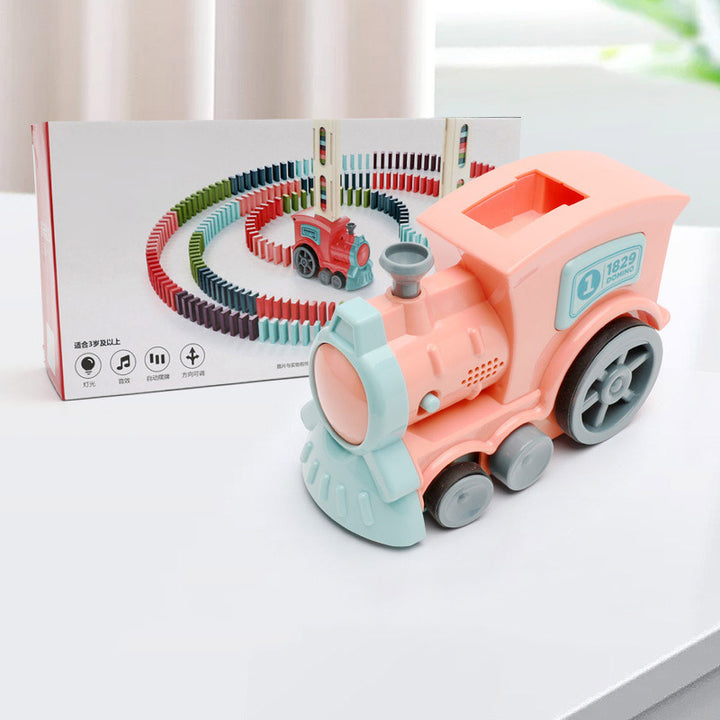 DOMINO TRAIN JOYS TOY JOYS PUZZLE A MAȘTE ELIBERARE AUTOMATĂ LICENȚIE LICENȚIE ELECTRIC BLOCELE