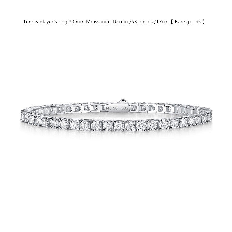 Sterling Silver D Color Moissanite Brățară pentru femei