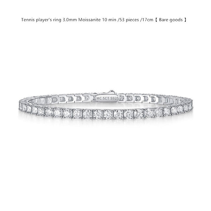 Sterling Silver D Color Moissanite Brățară pentru femei