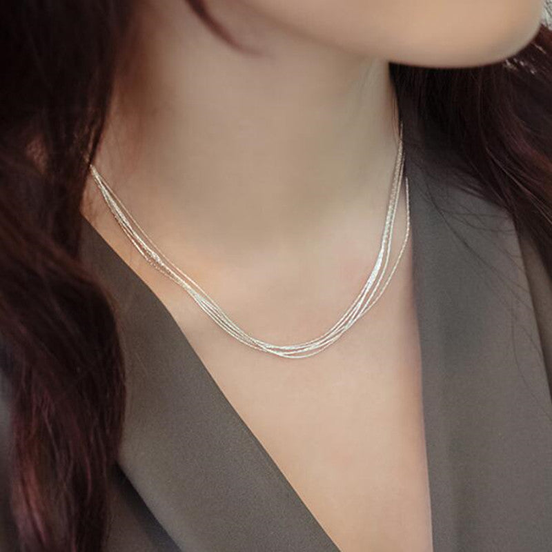 Women's Fashion Multilayer Necklace Clavicle Chain