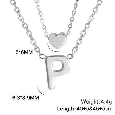 Elegant And Fashionable, Carefully Shaped 26 Letter Necklace