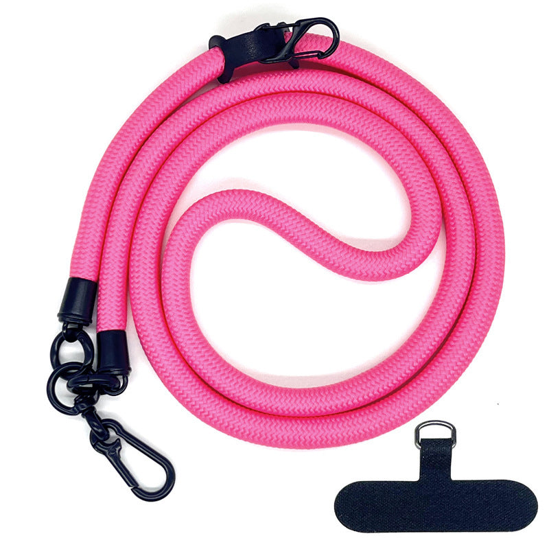 10 mm Climbing Rope Telefon mobil Garnitură Lankard Garnitură reglabilă Crossbody Telefon mobil curea cu Curea de cameră cu curea de cameră anti-pierdere a gâtului