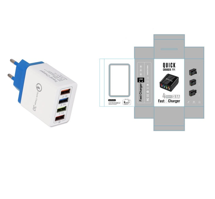 Încărcător USB Quick Charge 3.0 4 Adaptor pentru telefon pentru tabletă Portabil Portabil Mobile încărcător rapid