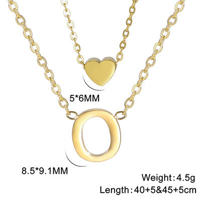 Elegant And Fashionable, Carefully Shaped 26 Letter Necklace