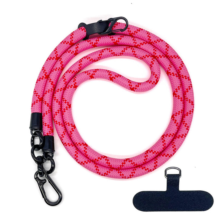 10 mm Climbing Rope Telefon mobil Garnitură Lankard Garnitură reglabilă Crossbody Telefon mobil curea cu Curea de cameră cu curea de cameră anti-pierdere a gâtului