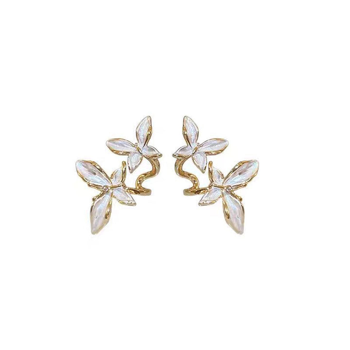 Stylish Vintage Double Butterfly Earrings