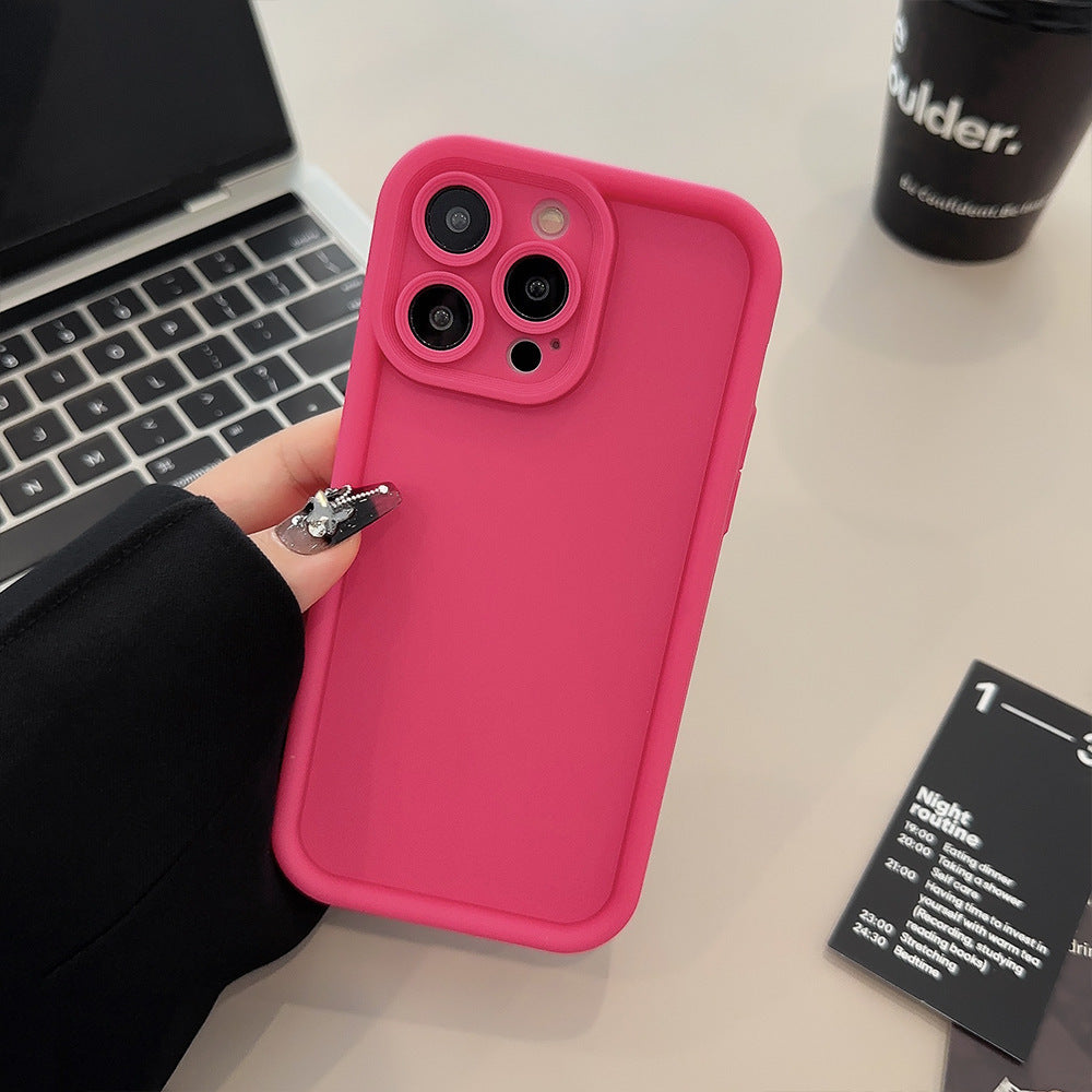 Solid Color All-inclusive Silicone Phone Case