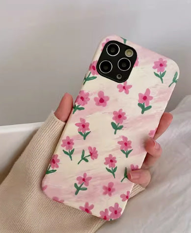 Simple Foundation Make-up Floral Mobile Phone Case