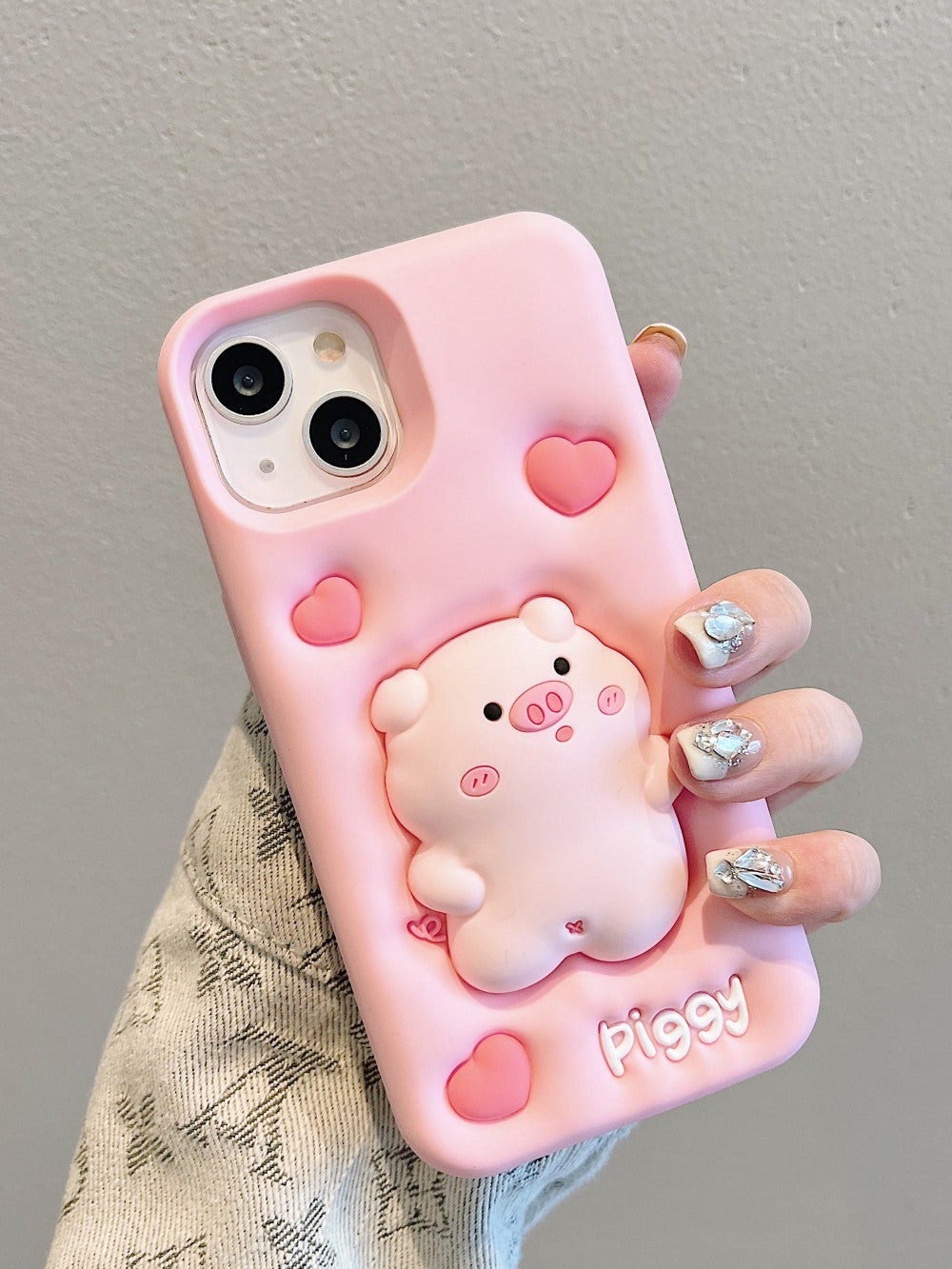 Expansion Pinch Pig Soft Silicone Cover Phone Case