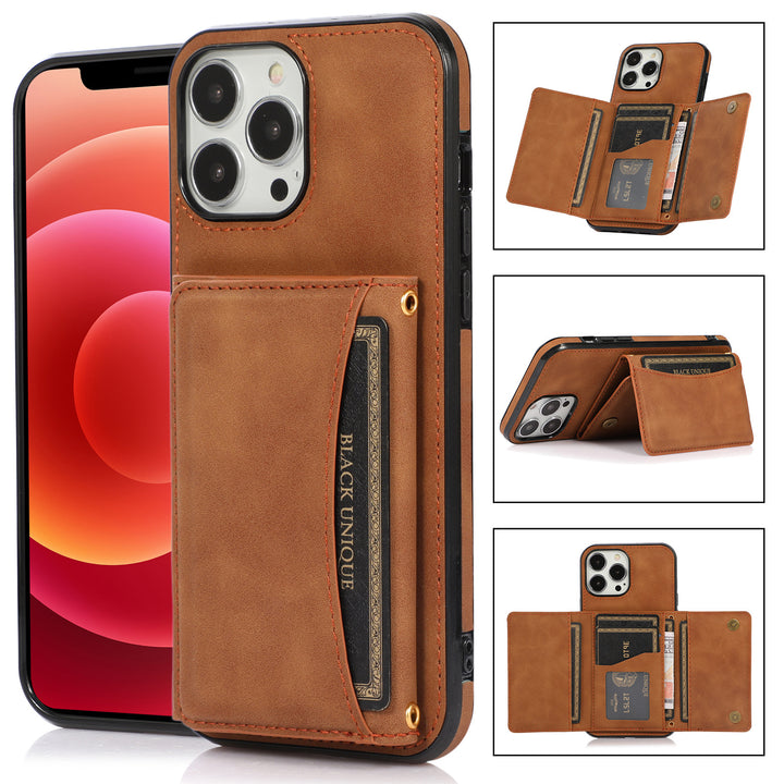 Leather Card Protection Sleeve Phone Case