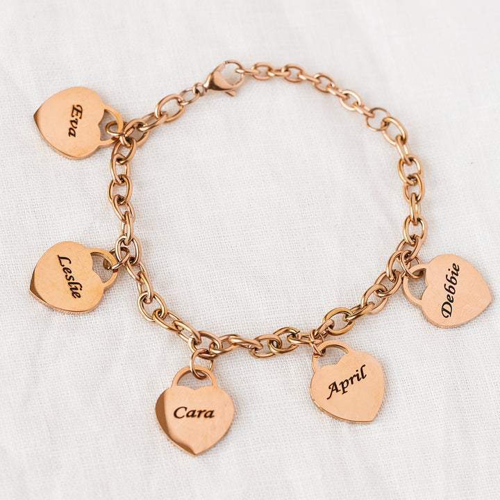 Love Engraved Bracelet Stainless Steel DIY