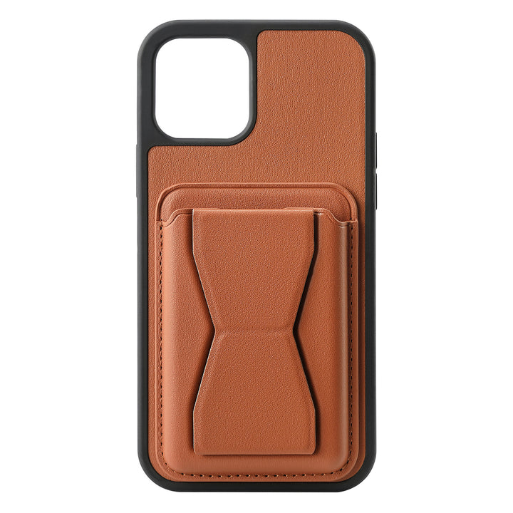 Back Cover Faux Leather Tpu Desktop Card Holder Phone Case