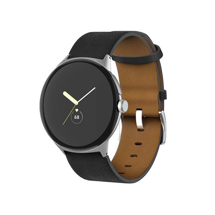 Straight Interface Leather Watch Strap