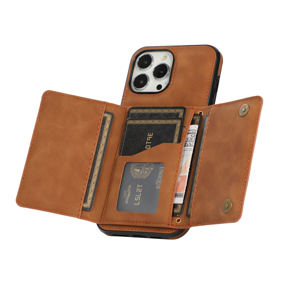 Leather Card Protection Sleeve Phone Case