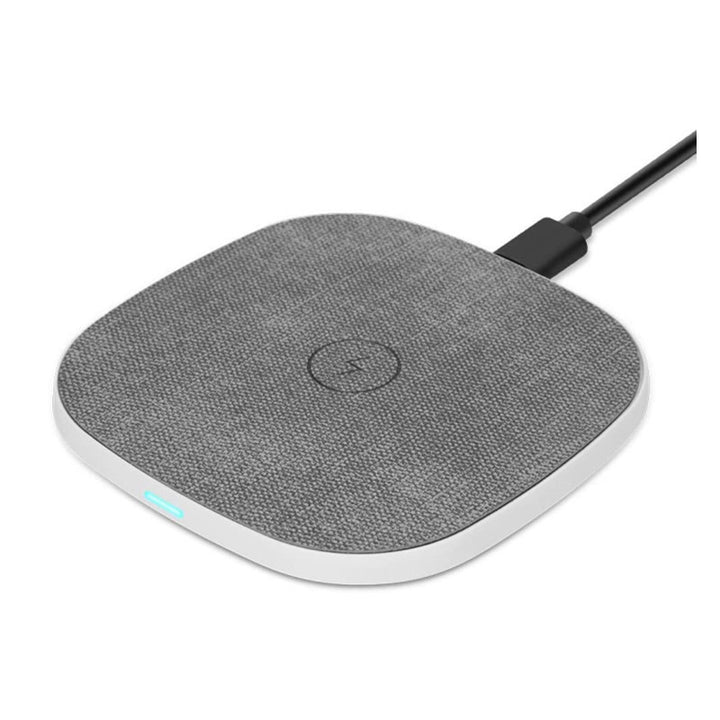 Metal Cloth Wrapper Leather Wireless Charger