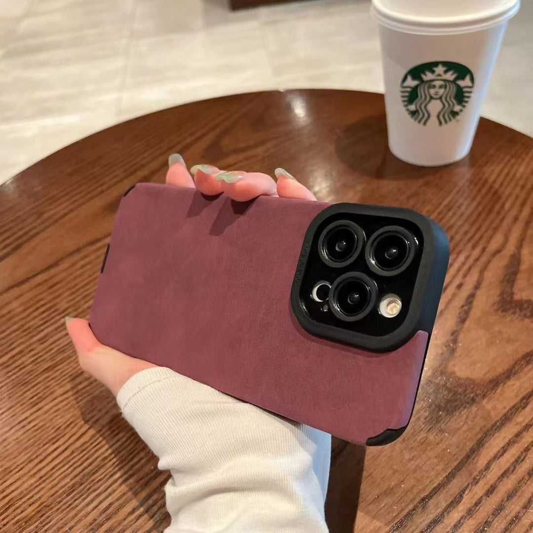 Korean Style Suede Drop-resistant Phone Case