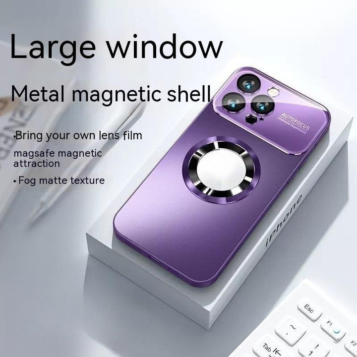 Large Window Without  Magnetic Suction Frosted Glass Drop-resistant All-inclusive Protective Case