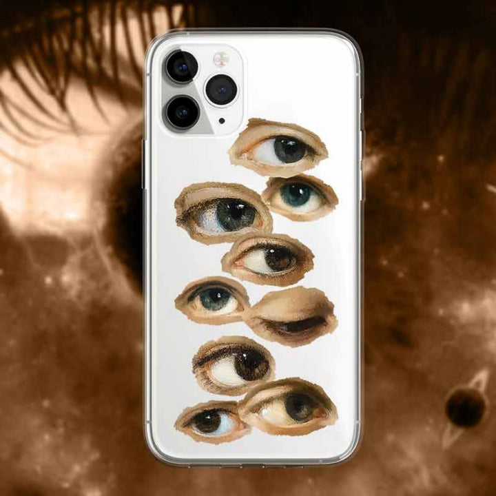 Hand Drawn Eye Soft Phone Case