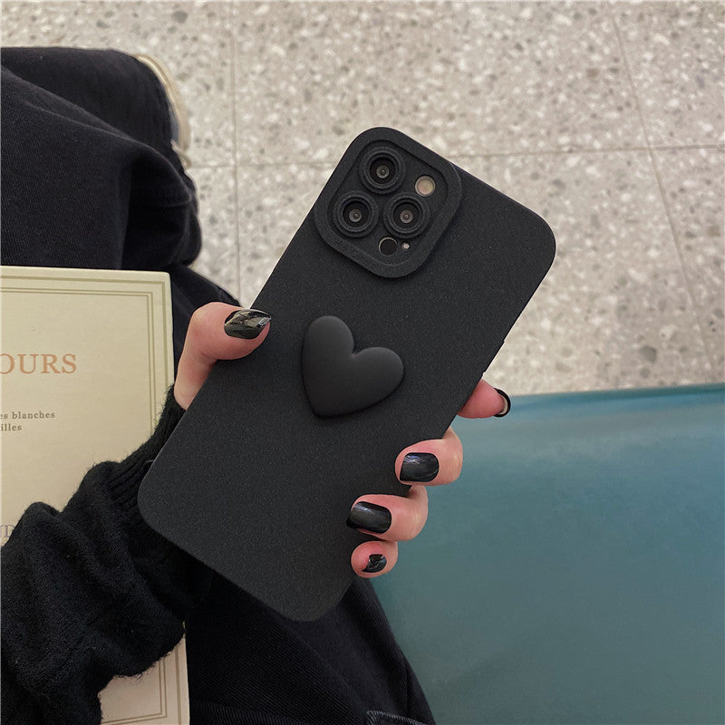 Three-dimensional Love All-inclusive Anti-fall Silicone Phone Case