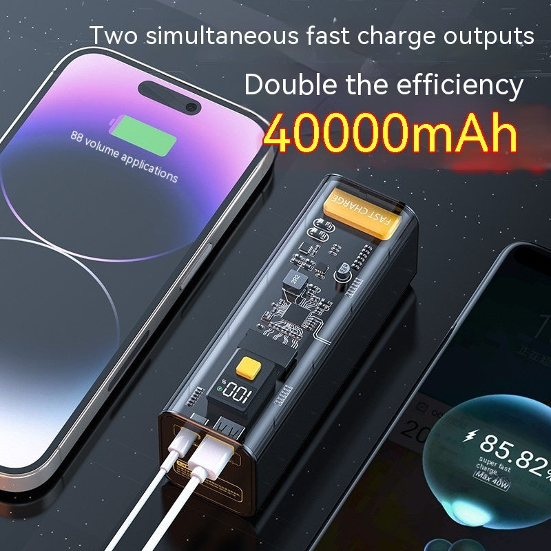 PD Charge Fast 225W Punk Transparent 40000 Ma Power Bank