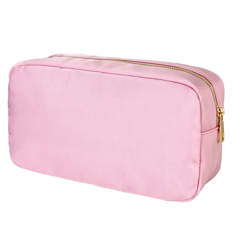 Fashionable Large Capacity Portable Zipper Waterproof Nylon Makeup Bag