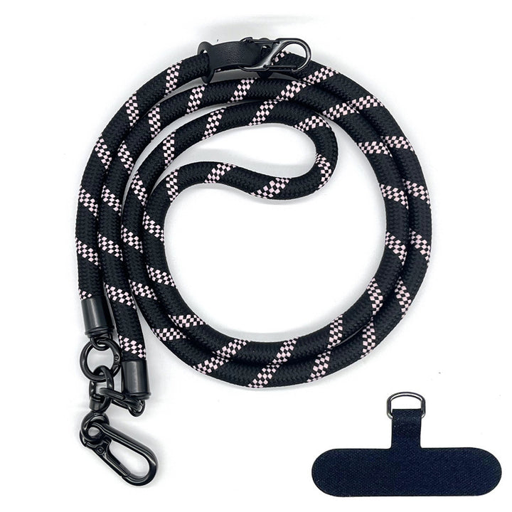 10 mm Climbing Rope Telefon mobil Garnitură Lankard Garnitură reglabilă Crossbody Telefon mobil curea cu Curea de cameră cu curea de cameră anti-pierdere a gâtului