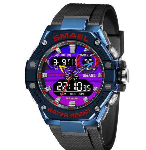 Digital Alloy Electronic Watch Bărbați