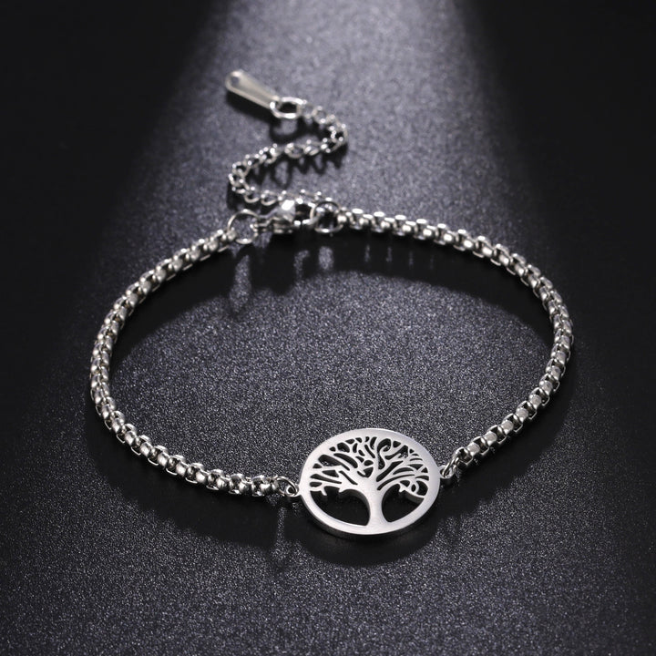 Style Hollow Life Tree Pendant Bracelet