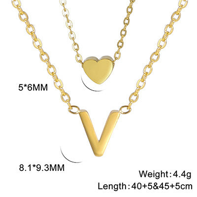 Elegant And Fashionable, Carefully Shaped 26 Letter Necklace