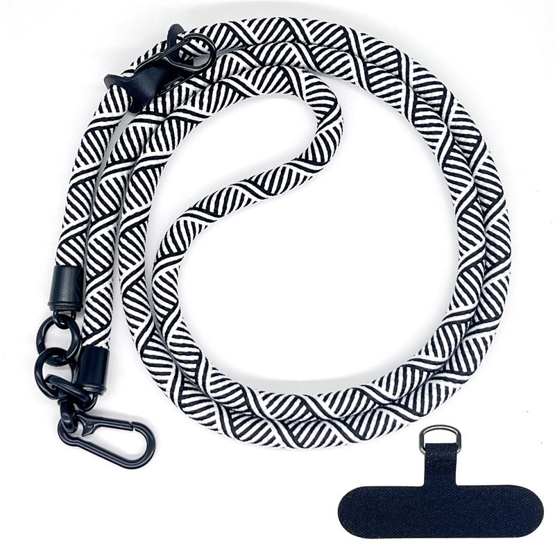 10 mm Climbing Rope Telefon mobil Garnitură Lankard Garnitură reglabilă Crossbody Telefon mobil curea cu Curea de cameră cu curea de cameră anti-pierdere a gâtului