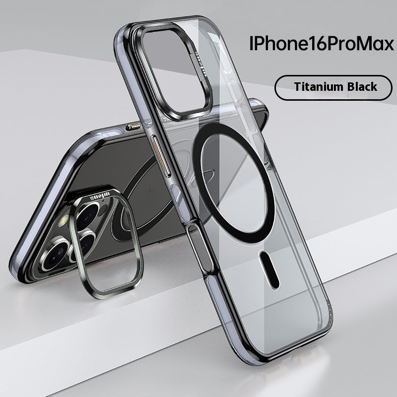 Metal Bracket Protective Sleeve Airbag Drop-resistant Transparent Phone Case