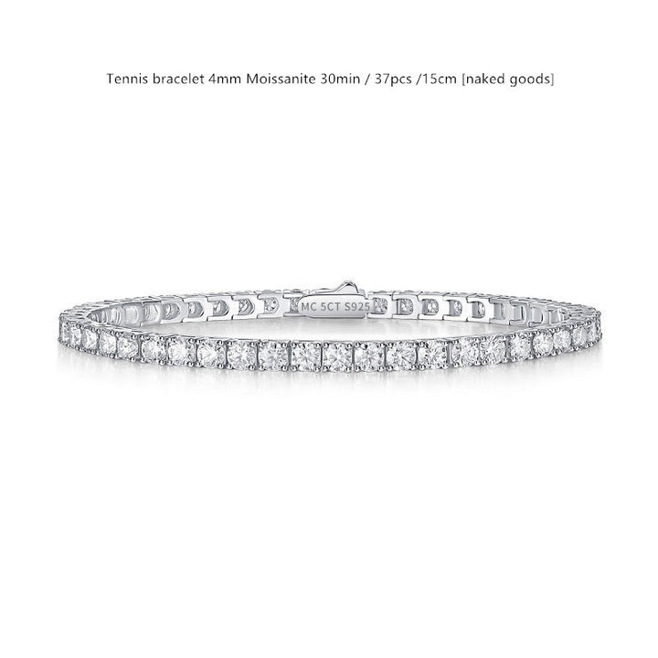 Sterling Silver D Color Moissanite Brățară pentru femei