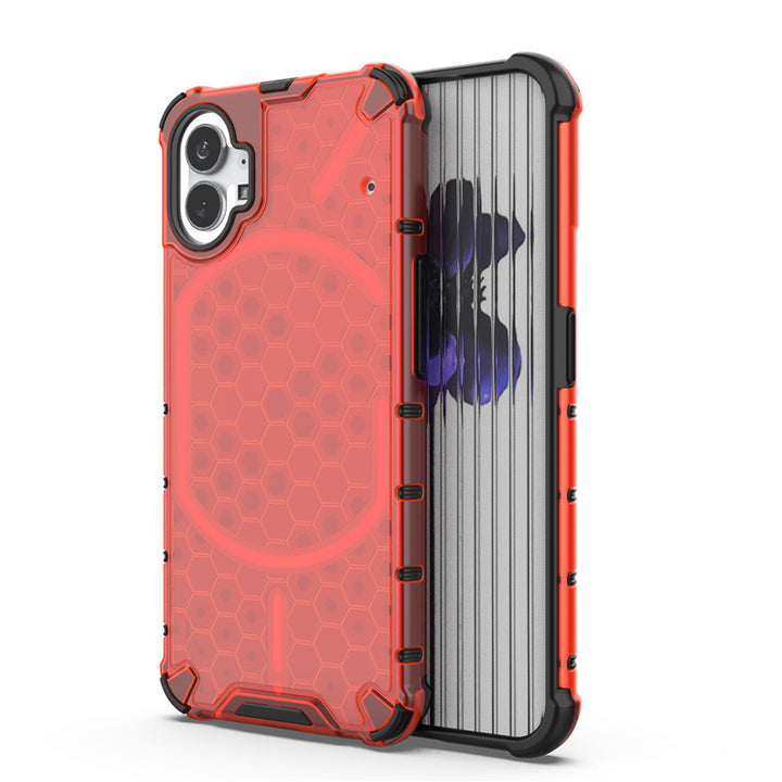 Honeycomb Drop-resistant Phone Case Transparent Creative Armor